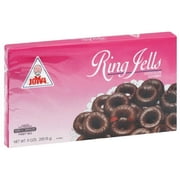Joyva Chocolate Covered Jelly Rings, 9 oz, Pack of 12