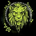 thumbnail image 2 of Boy's Lion King Geometric Scar Emblem Pull Over Hoodie Black Large, 2 of 4