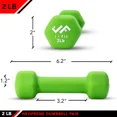 thumbnail image 6 of JFIT Neoprene Dumbbell (Set of 2), 2 LBS, 6 of 7