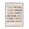 thumbnail image 4 of Rustic Autumn Activity List Grainy Pattern Seasonal Sign Holiday Graphic Art Framed Art Print Wall Art, 4 of 5