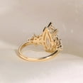 thumbnail image 3 of Marquise Cut Moissanite Engagement Ring 14k Solid Gold Plated Diamond Promise Ring Wedding Band, 3 of 4