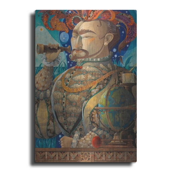 Luxe Metal Art 'Adrift' by David Galchutt, Metal Wall Art, 24"x36"