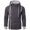 Dark Gray, variant on Wyobmus Mens Cardigan Hoodies Casual Slant Zip Pull Over Loose Long Sleeve Solid Hooded Coat Gray
