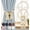 Beige, variant on 2 Pack Magnetic Curtain Tiebacks Cotton Hand Woven Tie Back Decorative Rope Holdbacks for Curtains Draperies No Tools Required, Beige