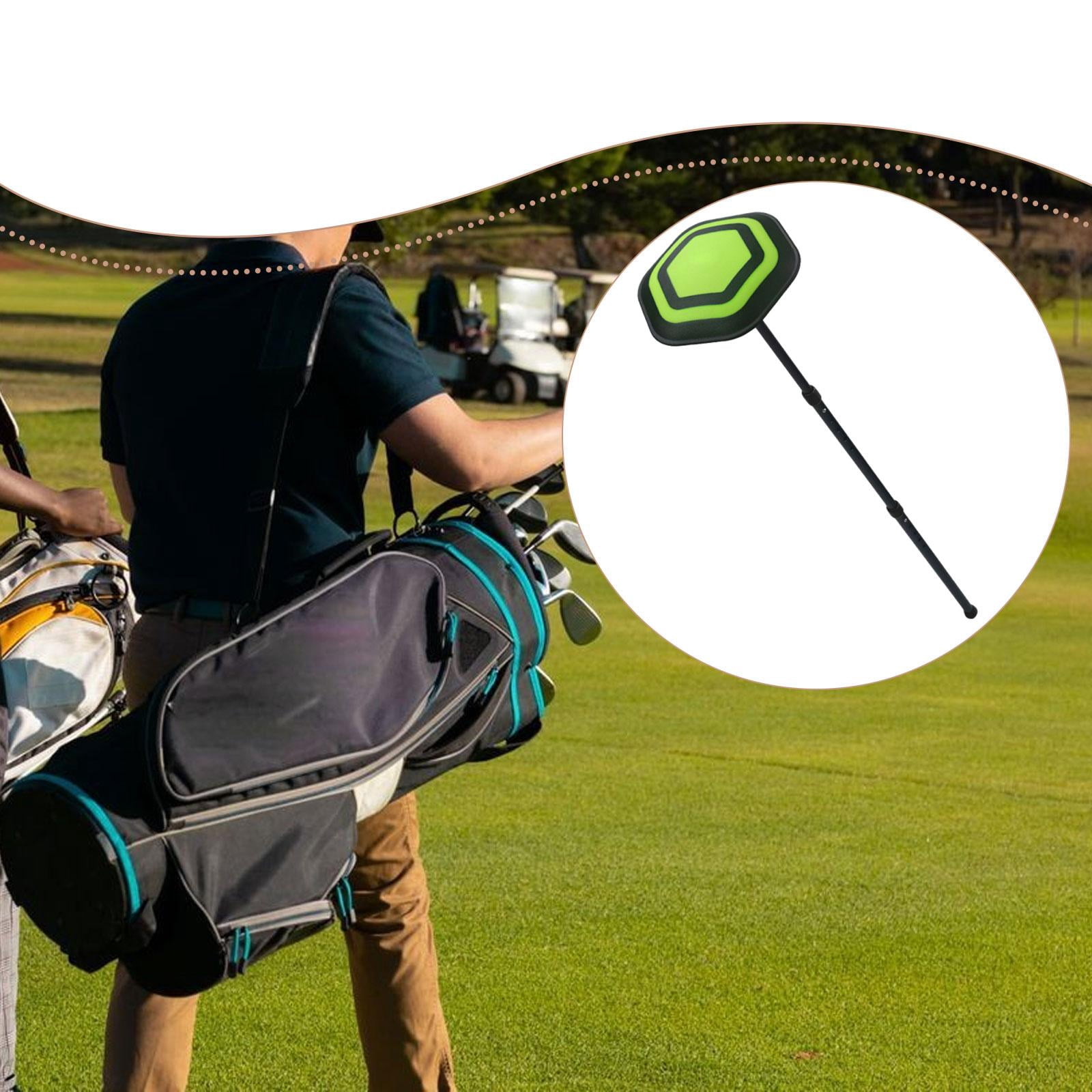 Baoblaze Durable Golf Bag Support Rod Height Adjustable Pole for Golf Supplies Travel Bag Black Pole Green Lid