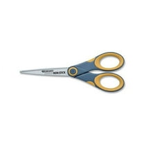 Non-Stick Titanium Bonded Scissors 7" Long, 3" Cut Length, Gray/Yellow Straight Handle