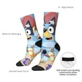 thumbnail image 4 of Netaao Bluey for Socks for Men and Women Non-Slip Middle Tube Socks Casual Crew Socks, 4 of 6