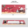 thumbnail image 6 of Japanese Fuji Mountain and Torii Large Gaming Mouse Pad XL,with Stitched Edges Long Extended Waterproof Desk Mat Non Slip Mousepad 31.5 X 11.8 Inch, 6 of 6