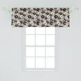 thumbnail image 2 of Ambesonne Flower Window Valance, Blooming Flowers Feminine, 54" X 18", Blue Beige and White, 2 of 3