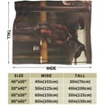 thumbnail image 3 of Rick Grimes Fleece Blanket Throw Blanket for Couch - Cozy Luxury Bed Blanket Microfiber and Throws for Sofa, 3 of 6