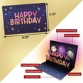 thumbnail image 4 of 100 Greetings LIGHTS & SOUND 'Fireworks & Cheering' Birthday Pop Up Card - Happy Birthday Card for Wife, Husband, Him, Her, Women & Men – Pop Up Birthday Greeting Cards - 1 Card Only, 4 of 5