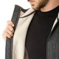 thumbnail image 4 of Men's Smith's Workwear Sherpa-Lined Hooded Thermal Shirt Jacket Color: Heather Charcoal Size: XL, 4 of 5