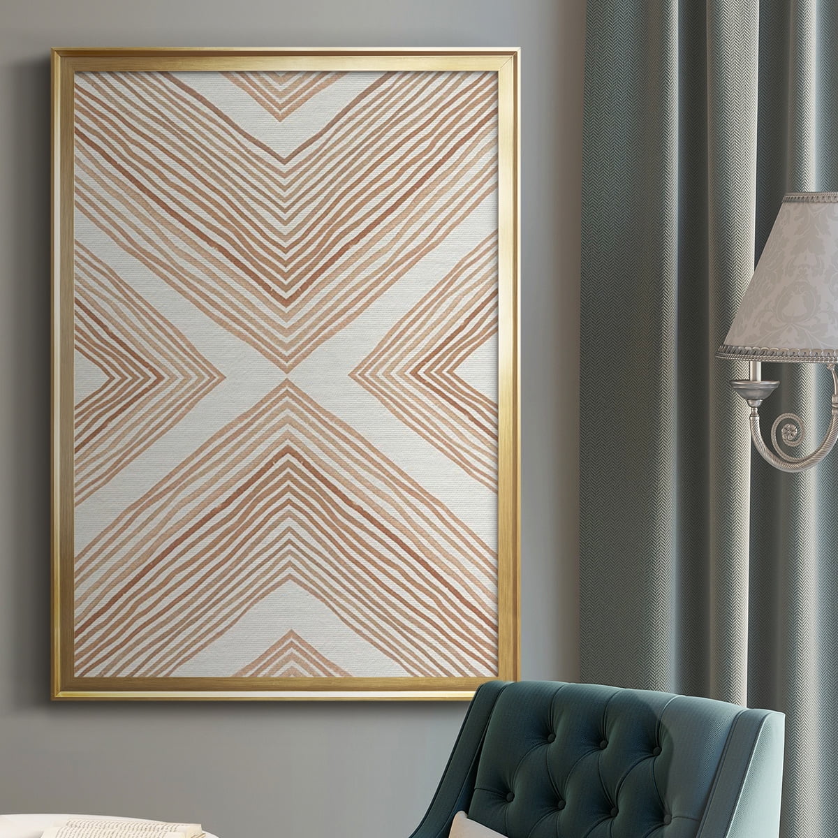 Diametric Clementine II Premium Framed Print, in Gold, Black, or Silver - Ready to Hang