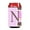 Pink, variant on Letter N Initial Monogram - Blue Stripes Can or Bottle Hugger