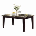 thumbnail image 5 of Lexicon Teague Faux Marble and Pine Wood Dining Room Table in Espresso, 5 of 10