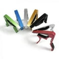 thumbnail image 3 of 2 piezas Capodaster Guitar Capo para guitarra acústica, guitarra eléctrica, guitarra occidental, guitarra , bajo, ukelele, etc., Rojo Hugo Abrazadera Ukulele Capo Tune, 3 of 4
