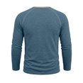 thumbnail image 6 of Bainana Long Sleeve Henley Shirts For Men Crew Neck Soft Moisture Wicking T-Shirt Solid Color Regular Fit Everyday Wear Basic Tops Size Xxl, 6 of 7