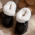 thumbnail image 7 of HaoXun Women's Fleece-Lined Thick-Soled Slippers - Closed-Toe Winter House Shoes for Home Wear & Street Style, 7 of 7