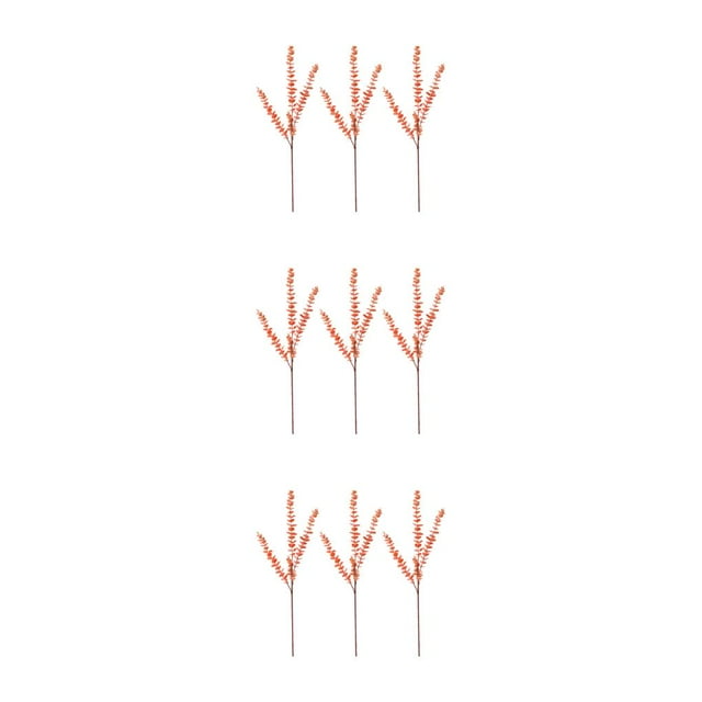 ZheElen 3pcs/set Wide Artificial Plant Versatile Décor Choice For Any Setting orange pink 3Set