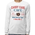 thumbnail image 2 of Candy Cane Cafe Long Sleeve Shirt Unisex X-Large White, 2 of 5