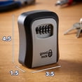 thumbnail image 3 of Good Lock Portable Key Storage Box - Lightweight & Durable Plastic Combination Lockbox - 4-Digit Code Security Lockbox for House Keys, Realtors, Airbnb & Contractors - Gray/Black-2, 3 of 7