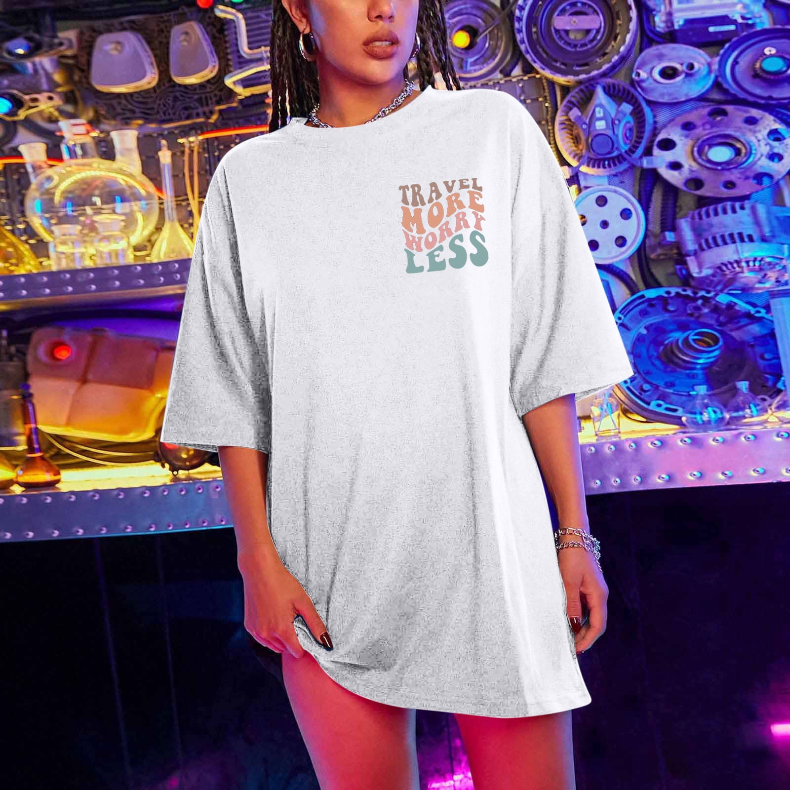 cute oversized graphic t shirts