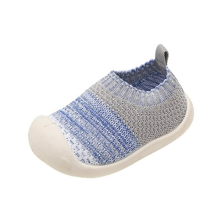 

Honeeladyy Toddler Kid Shoes Toddler Shoes Baby Boys Girls Cute Fashion Breathable Mesh Non-slip Soft Bottom Fly Weaving Casual Shoes Dark Blue Discount