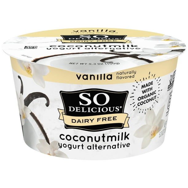 So Delicious Dairy Free Vanilla Coconutmilk Yogurt, 5.3 Oz. Walmart