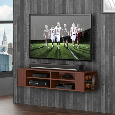 Audio Video Stands Mounts - FITUEYES Wall Mounted Media Console Universal TV Stand for Sumsung sony Flat Screen LED LCD TVs DS212001WB