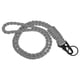 thumbnail image 1 of Uxcell Cinta de cuello Paracord con llavero trenzado fuerte, con clip y anillo para llaves gris, 1 of 5