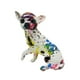 thumbnail image 3 of Figurina de animales Chihuahua Decoración de adornos de cachorro Regalos de escritorio Graffiti Escultura de perros Estatuas para perros para el dormi Estilo B, 3 of 9