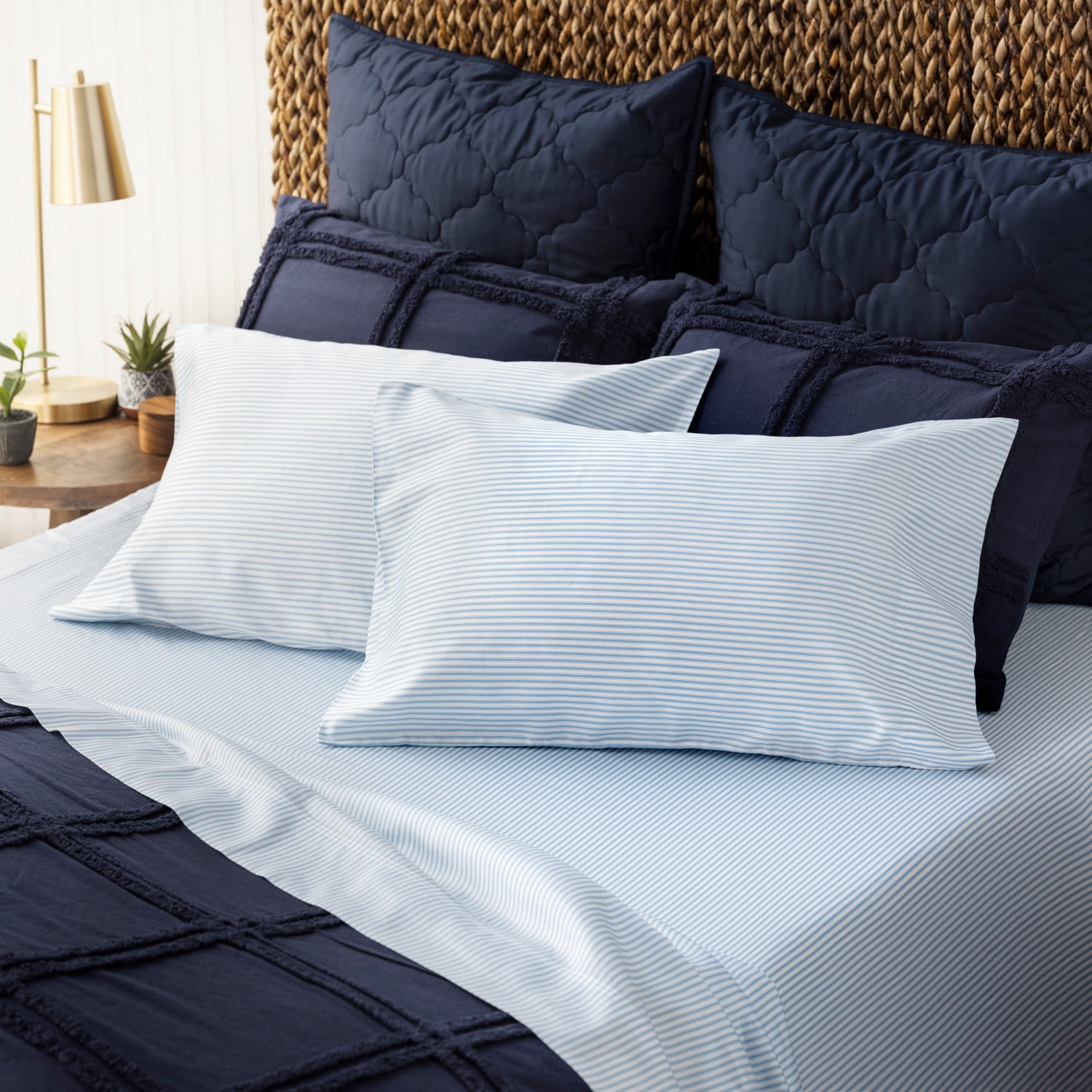 Martha Stewart Emerson 250TC 100 Egyptian Cotton, Full Printed Sheet