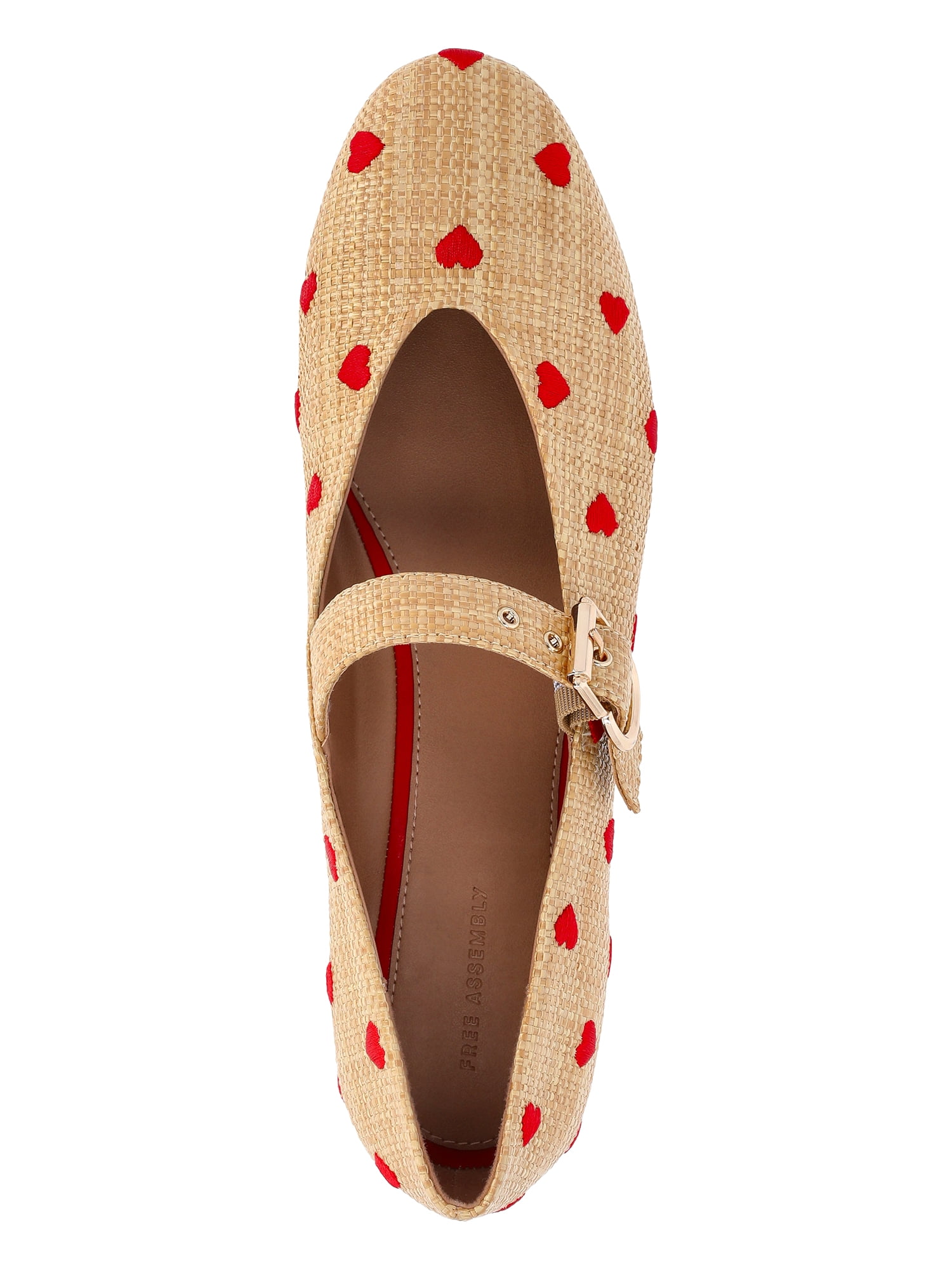 Free Assembly Women's Heart Mary Jane Ballet Flats