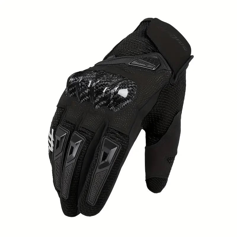 Men'S Outdoor Sports Motorcycle Gloves - Touchscreen Full-Finger Riding Gloves