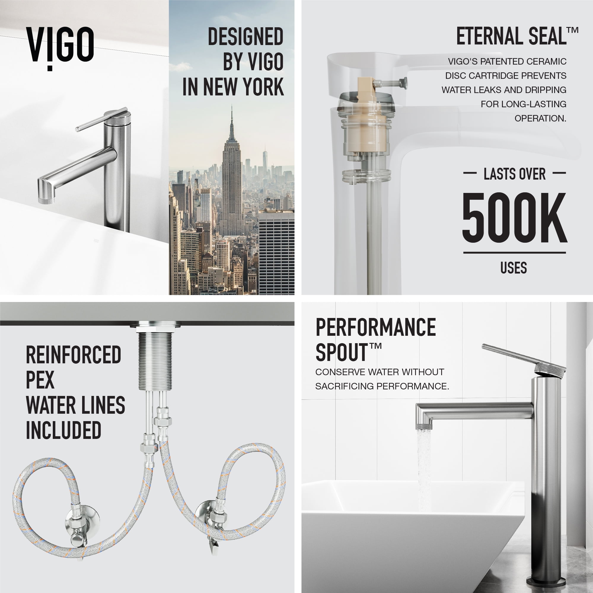 VIGO Sterling Single Handle Single-Hole Bathroom Vessel Faucet in Brushed Nickel