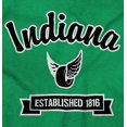 thumbnail image 2 of Indiana Cute Winged Wheel Souvenir Plus Size Crewneck Graphic Tee Shirt Brisco Brands 2X, 2 of 3