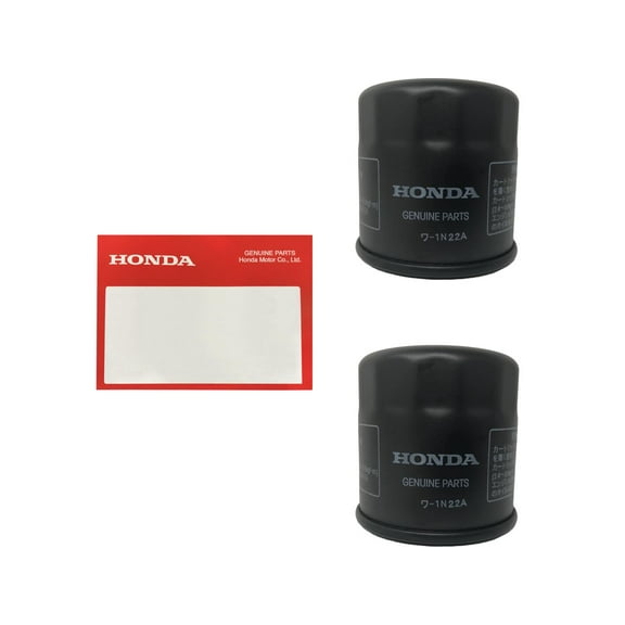 2 Pack Honda OEM Oil Filter 15410-MFJ-D02 replaces (15410-MFJ-D01)