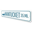 thumbnail image 4 of Nantucket Mileage Novelty Decor, Metal Wall Sign - 4x18 Inches, 4 of 4