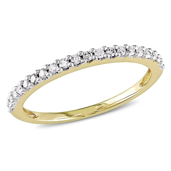 Everly Women's Diamond 10k Yellow Gold Wedding Ring