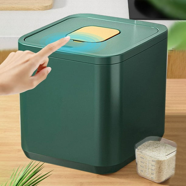 RKSTN Grain storage drums Protection Against Tides Sealed Rice Bucket Household Food Storage Box Rice Storage Jar Press Open Lid High Temperature Resistants Can Hold 5 Kg Of Rice