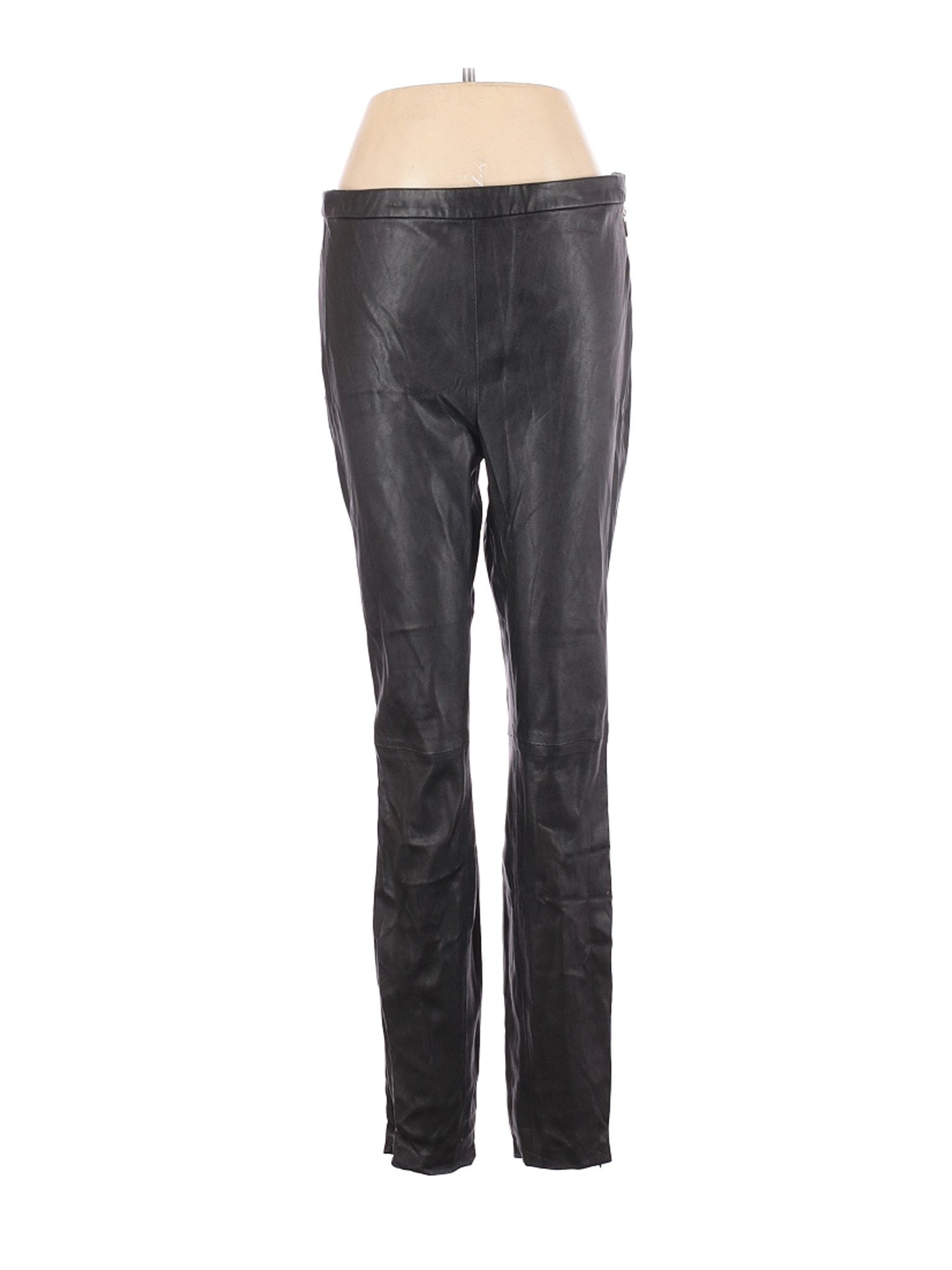 h&m faux leather pants