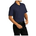 thumbnail image 4 of Yellow Rooster Mens Short Sleeve SuperPro React Male Polo Shirt True Navy S, 4 of 7
