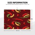 thumbnail image 2 of Lsque Tapis de Séchage Motif Piment pour Comptoir de Cuisine, 18x24 Pouces Ultra Absorbant Égouttoir à Vaisselle Support d'Assiette, 2 of 7