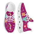 thumbnail image 1 of Zapatillas deportivas de malla con estampado de enfermera para mujer, calzado ligero y casual para correr, con patrón de suministros médicos, 1 of 6