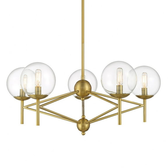 2795-695-Minka Lavery-Auresa - 5 Light Pendant-12 Inches Tall and 29 Inches Wide