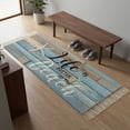 thumbnail image 5 of Area Rug with Tassels 2' x 4', Starfish Summer Beach Better Life Kitchen Runner Rug for Hallway Bedroom Throw Rugs, Farm Vintage Wood Board Soft Door Mat for Bathroom Entrance Living Room, 5 of 9