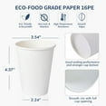 thumbnail image 2 of 100 Pack 12 oz Disposable Cups, To Go Hot Cups,Leak-Free Food Safe Paper Cups, 2 of 8