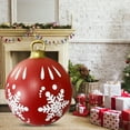 thumbnail image 1 of 60cm Inflatable Christmas Ball with Light Glow Giant Atmosphere Ball Home Garden, 1 of 8