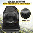 thumbnail image 3 of Vevor MCYZH4T0DTYI2AENCV0 Universal Tractor Seat Replacement, Black - Pack of 2, 3 of 10