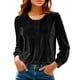 thumbnail image 2 of Ounisa Womens Long Sleeve Zipper Slit Oversized Sweatshirt 2025 Casual Pullover Zipper Hoodies Fall Clothes, 2 of 9